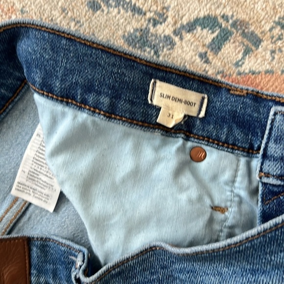 Madewell Slim Demi Boot Fit Fray Distressed Size 31 - Picture 6 of 10